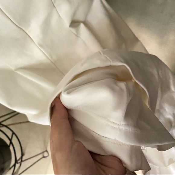 LE CHATEAU White Ruched Pleated Evening Fitted Bodycon Dress - Picture 9 of 15